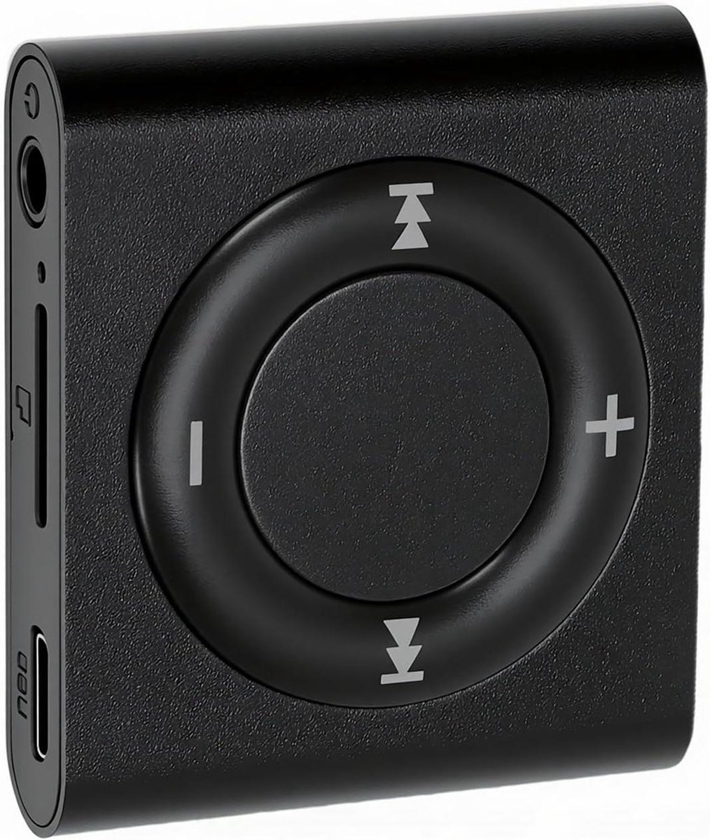 Draagbare MP3-speler - Muziekspeler - Sporten en Reizen - Ingebouwde HiFi speaker - 64GB opslag - Zwart