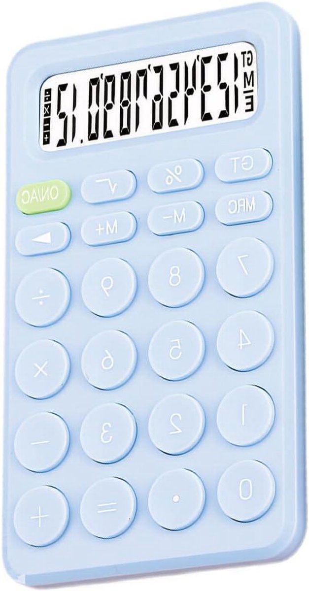Studenten Rekenmachine - Elektronische Calculator - Financieel Beheer - Mini Draagbaar Ontwerp - 8.6 x 2.3 x 17.1 cm - Multicolor