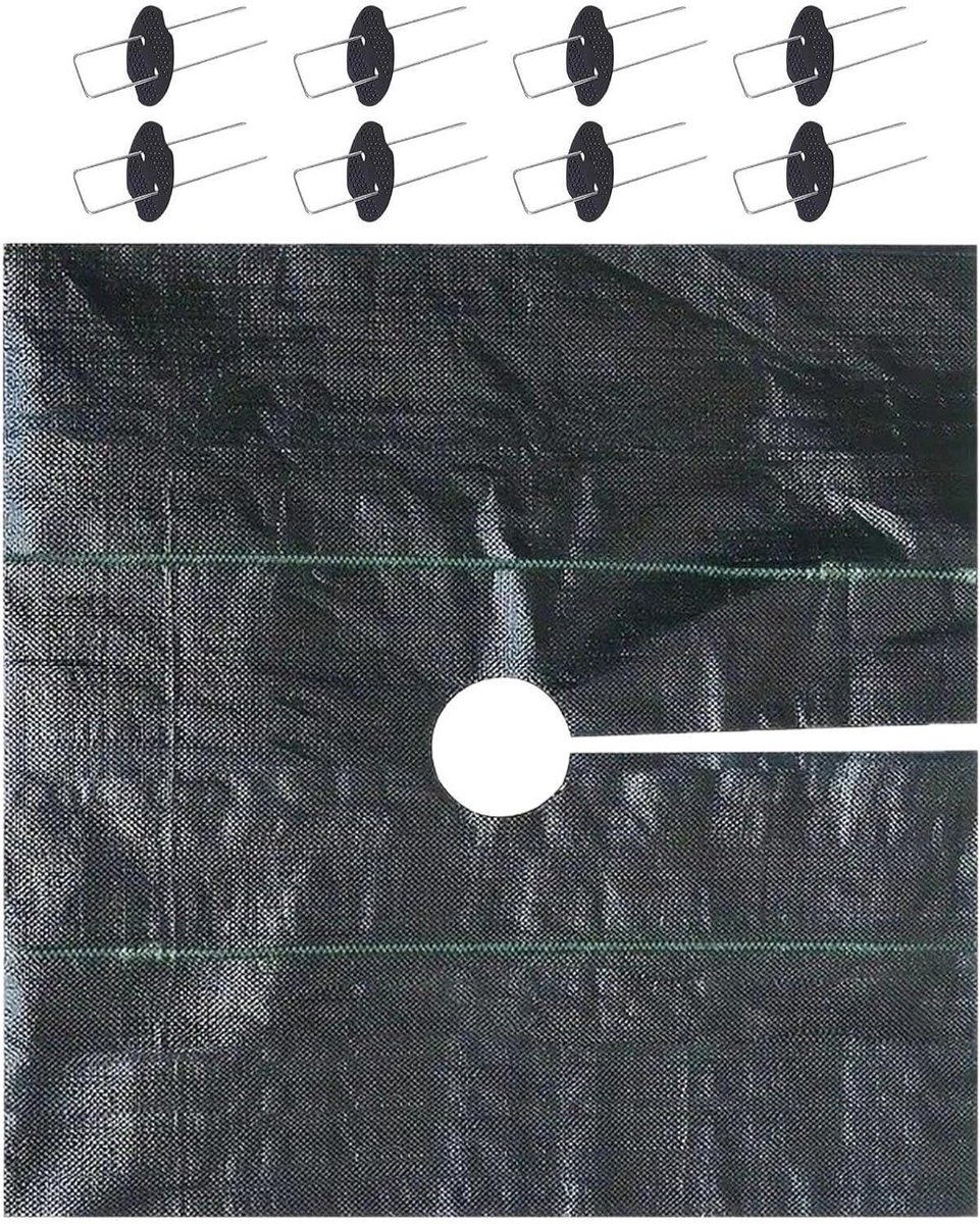 Tuinbouwafdekdoek - Landschapstextiel Onkruiddoek - Onkruidvrij Tuinieren - Bevordert Wortelgroei - 15 x 15 meter - Zwart