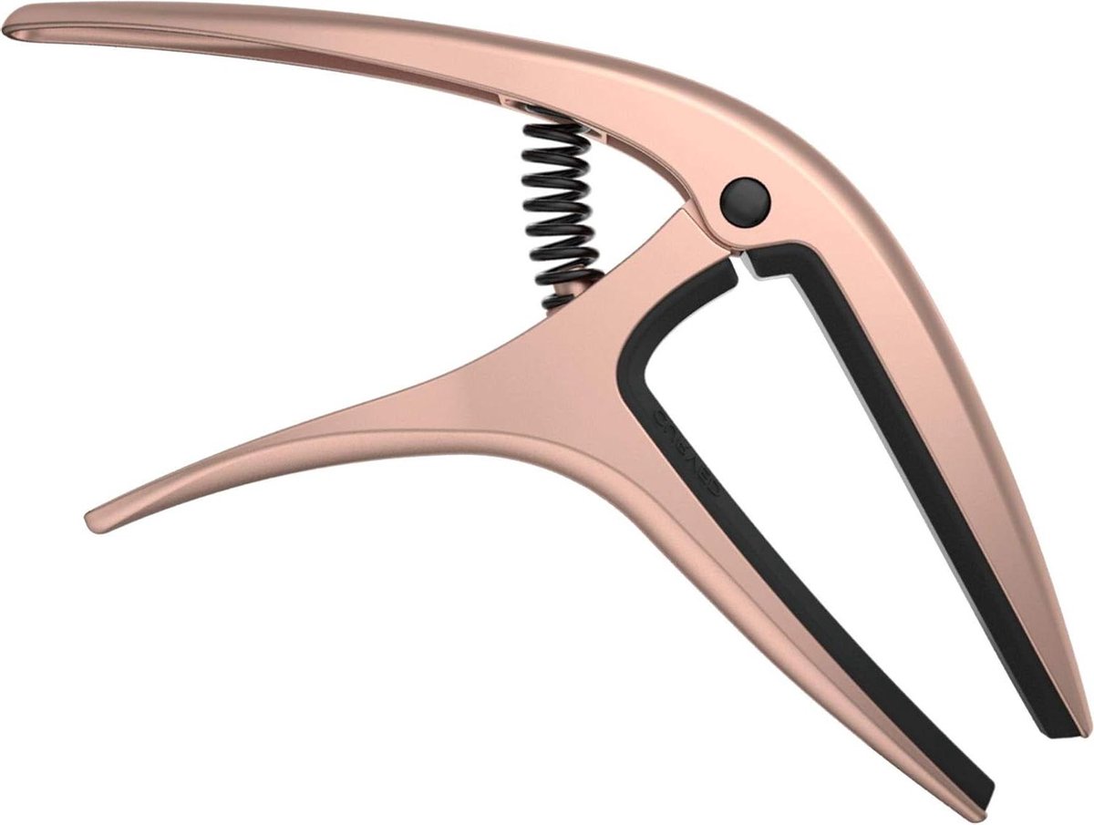 Gitaar Capo - Snelwissel - Muziek Maken - Dual Radius Ontwerp - Eén Hand Bediening - Rosé Goud