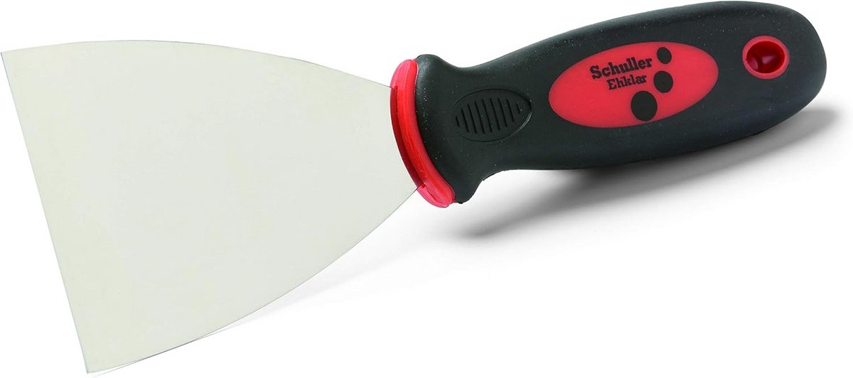Spatel 125 mm Rood/Zwart voor Verf en Reparatie