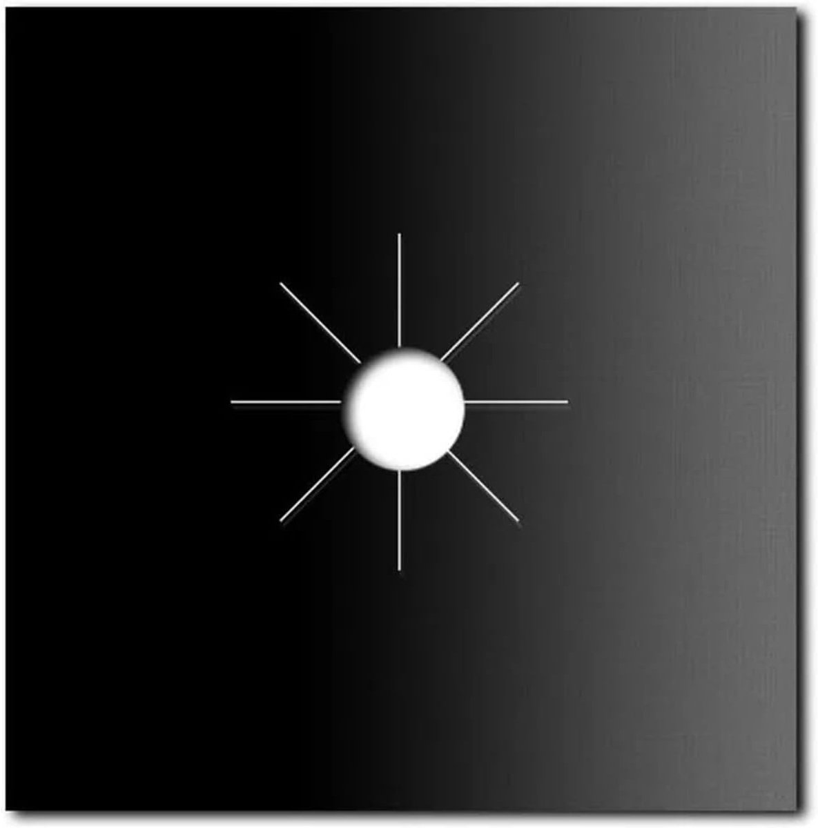 Kookplaat Beschermers Gasbrander Deksel Keuken Schoonhouden Hittebestendig Antiaanbak 27 cm Zwart