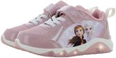 Frozen - Schoenen voor meisjes met lichtjes - Anna en Elsa sneakers voor kinderen met klittenband - Lichtgevende kindersneaker - Maat 27 - Paars