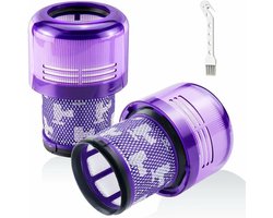 Set van twee wasbare vervangingsfilters voor de Dyson V11 Absolute Extra Pro, V11 Drive en V15 Detect draadloze stofzuigers SV14, SV17 en SV22, onderdeelnummer DY-970013-02.