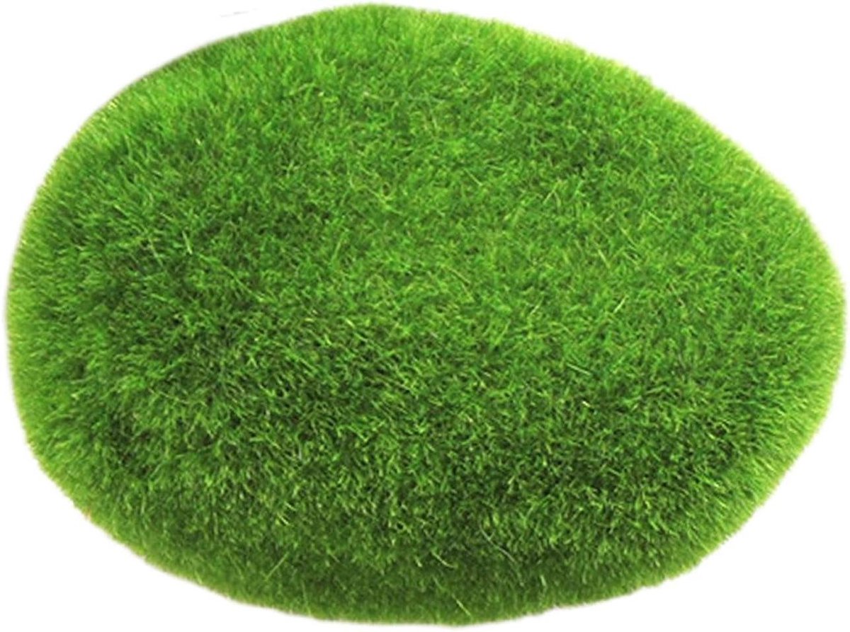 Mosballen - Decoratieve Stenen - Aquarium Decoratie - Onderhoudsvrij - 3 Maten - Groen