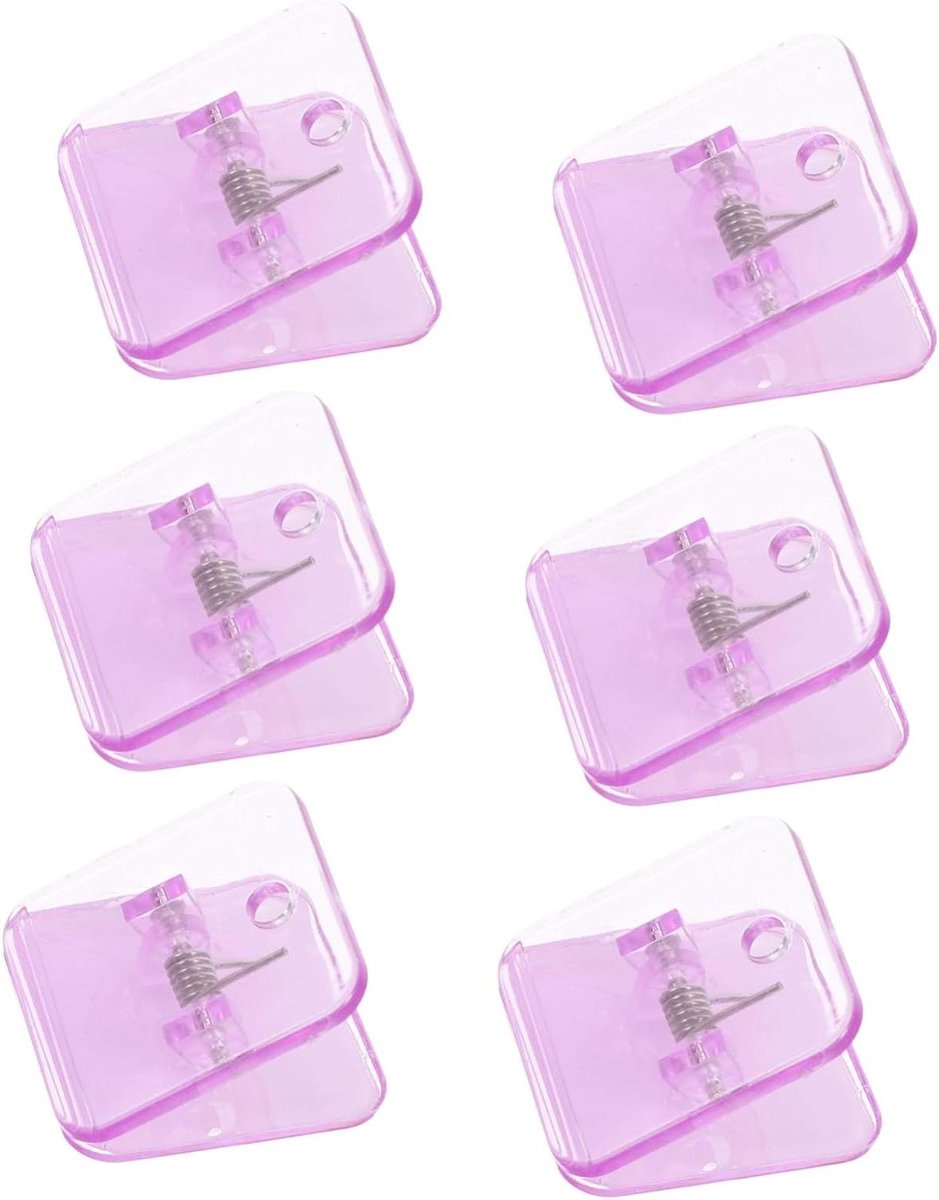 Montagebeugel Plafondlamp - Plafondlamp Beugel - Verlichtingsarmaturen Bevestigen - Stabiliteitsgericht Ontwerp - 6 Stuks - Violet