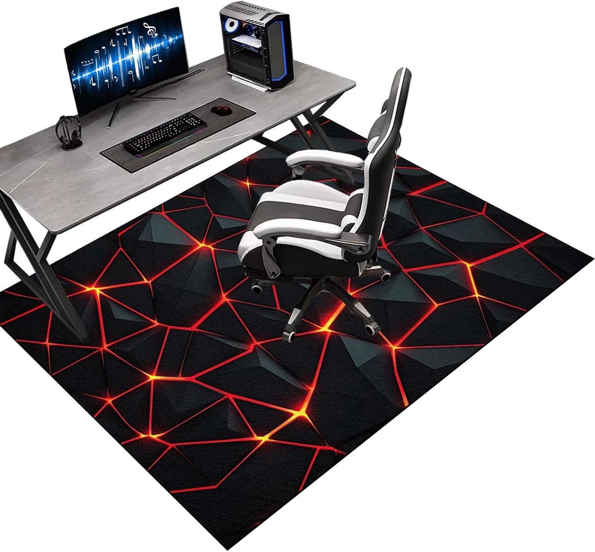 Stoelmat Bureau - Vloerbeschermer Bureauonderlegger - Vloeren Beschermen - Antislip Onderkant - 120 x 150 cm - Colorb59