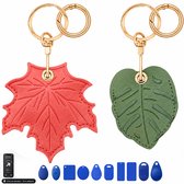 2-Delig AirTag Sleutelhanger - Apple Air Tag 2 Keychain & Houder - Ronde Karabijnhaak Sleutelhouder - Sleuteletui - Auto Sleutel Hanger - Case Geschikt voor Android, Samsung Tracker - Kat, Hond, Kind, Koffer, Fiets GPS Smarttag 2 Hoesje