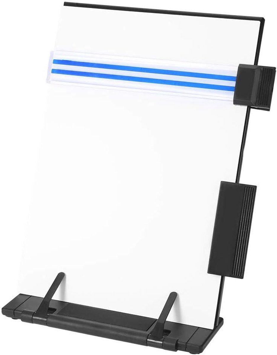 Boekstandaard - Lezer Houder - Documenten Lezen - Verstelbare Hoeken - 35 x 21 cm - Zwart