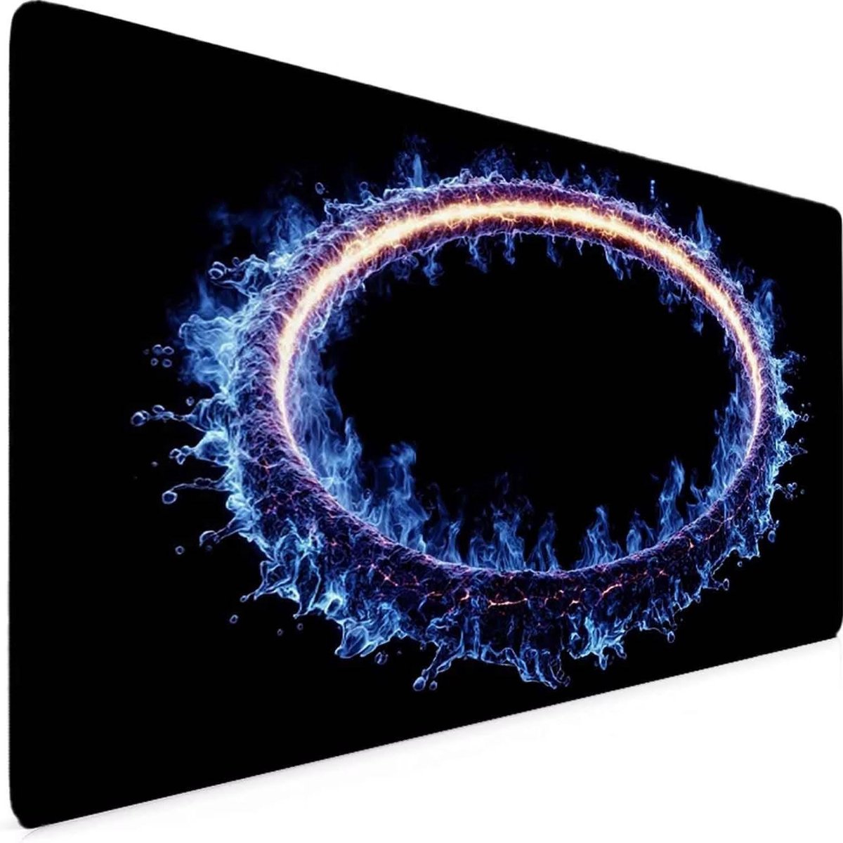 XXL Bureauonderlegger - Grote Muismat - PC Gaming - Sterrenhemel Design - 120x60 cm - Zwart