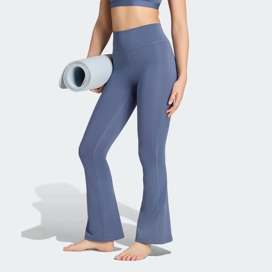 Adidas Performance All Me Essentials Flare Legging - Dames - Blauw van Adidas — afbeelding 3