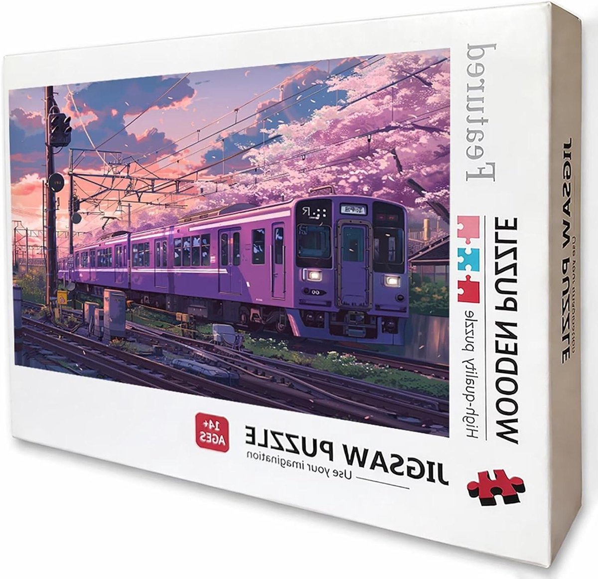 Landschapspuzzel Houten Puzzel - Legpuzzel Volwassenen - Ontspannende Vrije Tijd - Achterkant Met Letters - 122 x 81 cm - Landschap