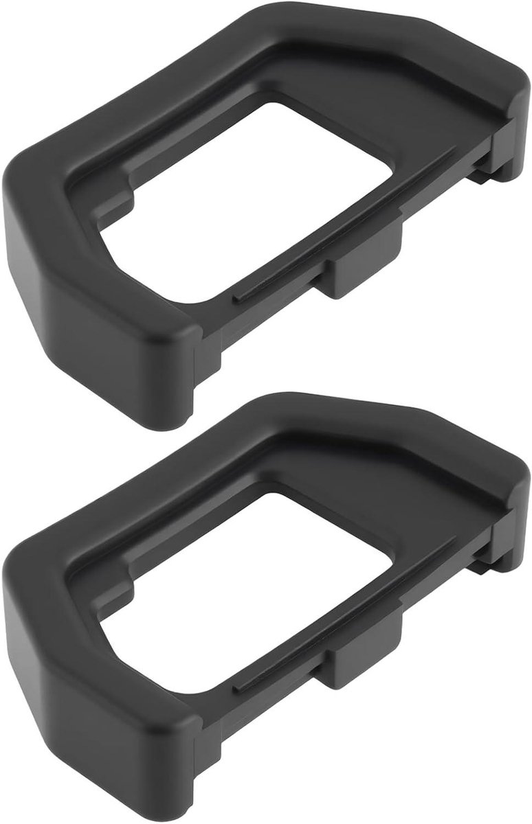 Oculair Zoeker Bescherming - Eye Cup - Camera Bescherming - Zacht Rubber - 2 stuks - Zwart