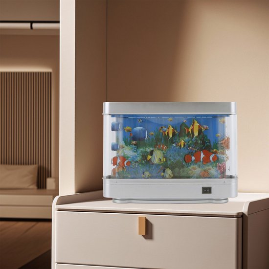MIVRAY Reguliere Aquariumverlichting - LED Aquarium Nachtlicht - Realistische Visprojectie Lamp - Decoratieve LED Verlichting - ABS - Wit van MIVRAY — afbeelding 3