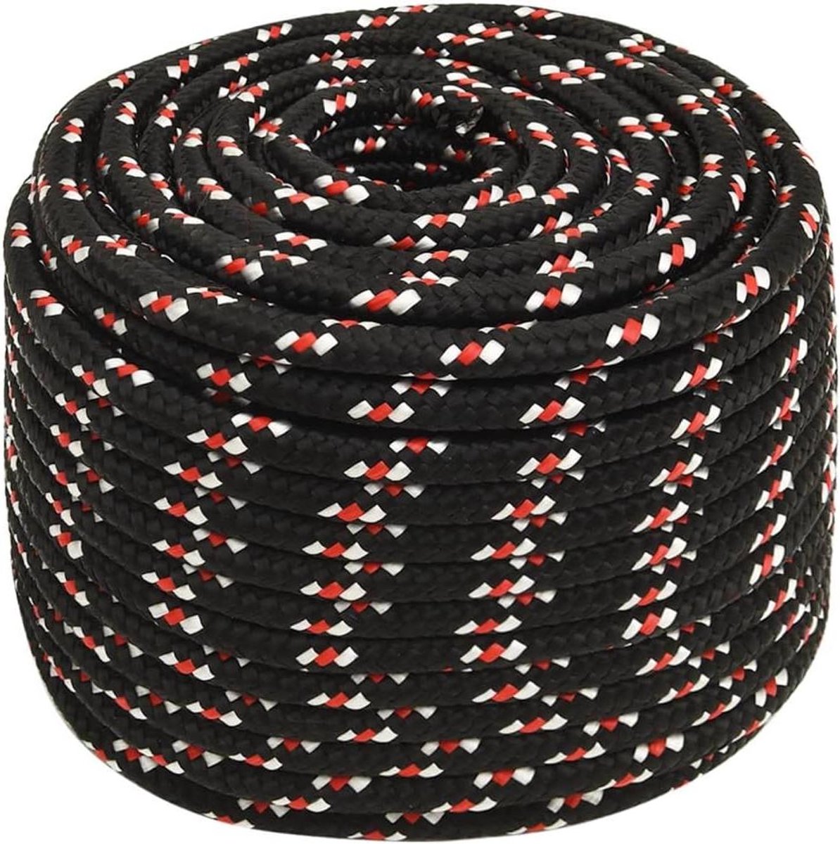 Boottouw Polypropyleen - Marine Touw - Boot Vastmaken - Weerbestendig Gevlochten - 100m x 14mm - Zwart