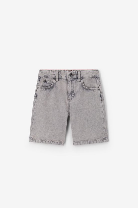 Lichtgrijze Denim Short