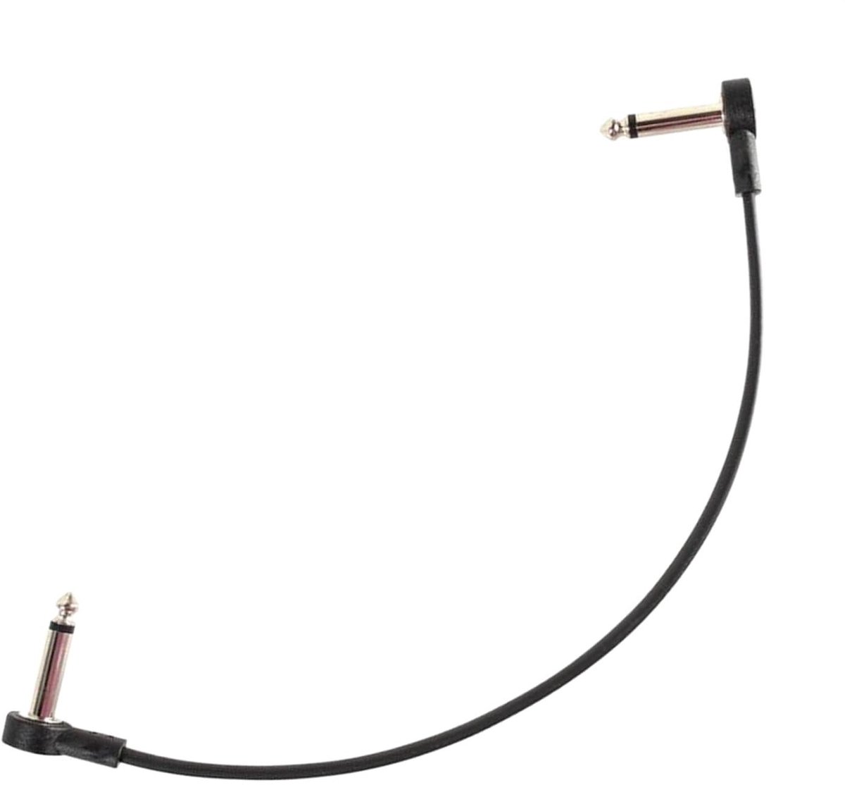 Effectpedaal Patch Kabels - Gitaar Bas Kabel - Muziek Maken - Plat Kabelontwerp - 635 mm - Zwart