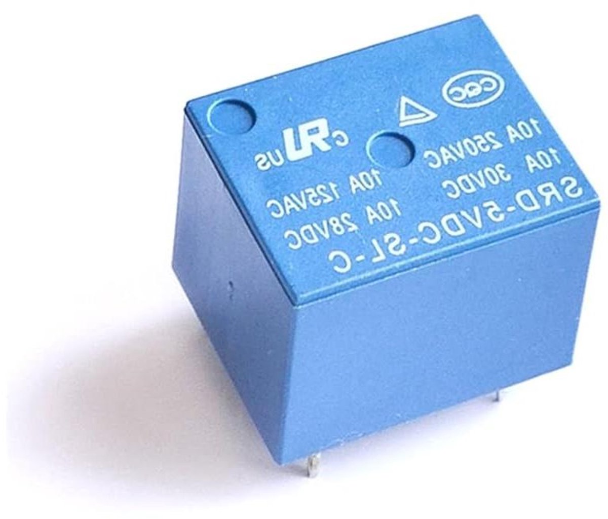 Elektromechanische Relais - Schakelrelais - Elektronica Projecten - Normaal Gesloten Contact - 5 stuks - Zwart