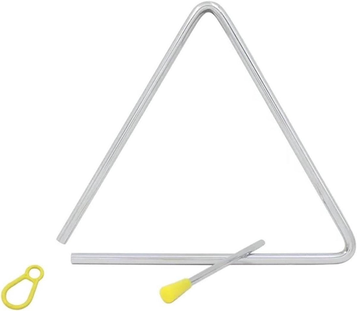 Muziek Driehoek - Percussie Instrument - Muziek Maken - Helder Bel Geluid - 15 cm - Metaal