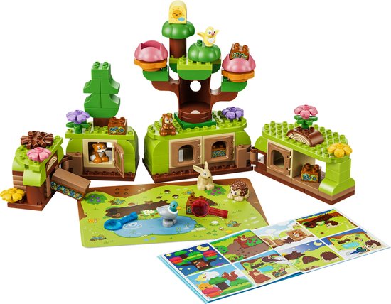LEGO DUPLO Ontdekkingsbos met Wilde Dieren Speelgoed voor Kinderen en Kinderkamer Decoratie 10480