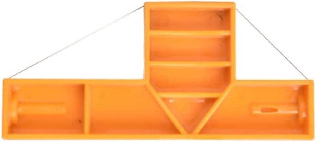 Aardewerk Cutter - Klei Snijden - Keramiek Maken - Schuine Snijvlakken - 10 x 5 x 3 cm - Oranje Geel