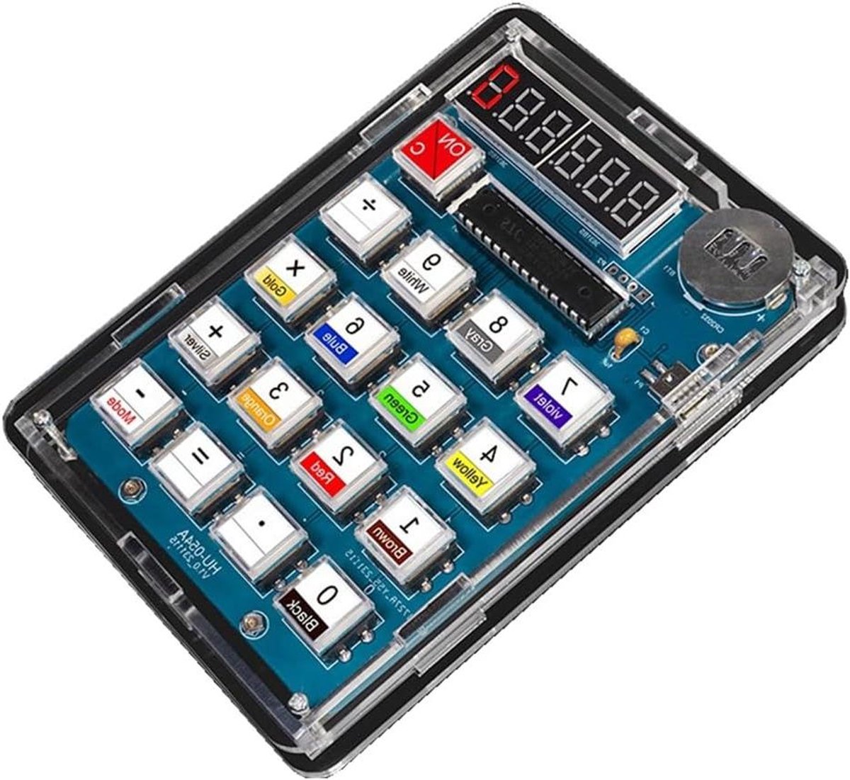 Rekenmachine Kit - Digitale Zelfbouw - Elektronica Leren - Microcontroller Basis - 14 x 10 x 4 cm - Zoals Getoond