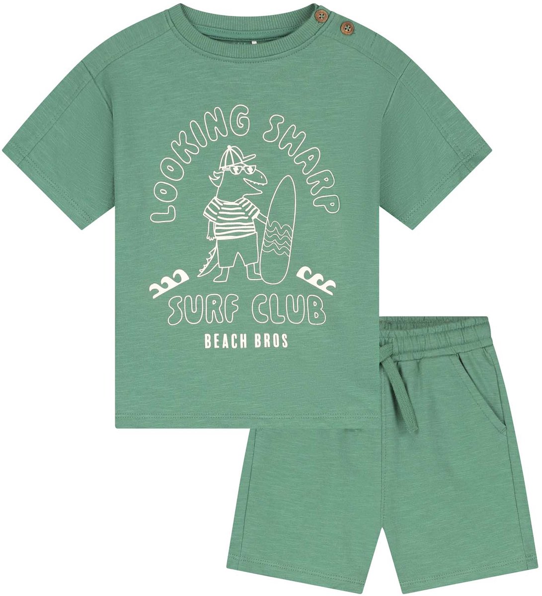 Prénatal baby kledingset - Voor jongens en meisjes - Unisex - Groen - Maat 68