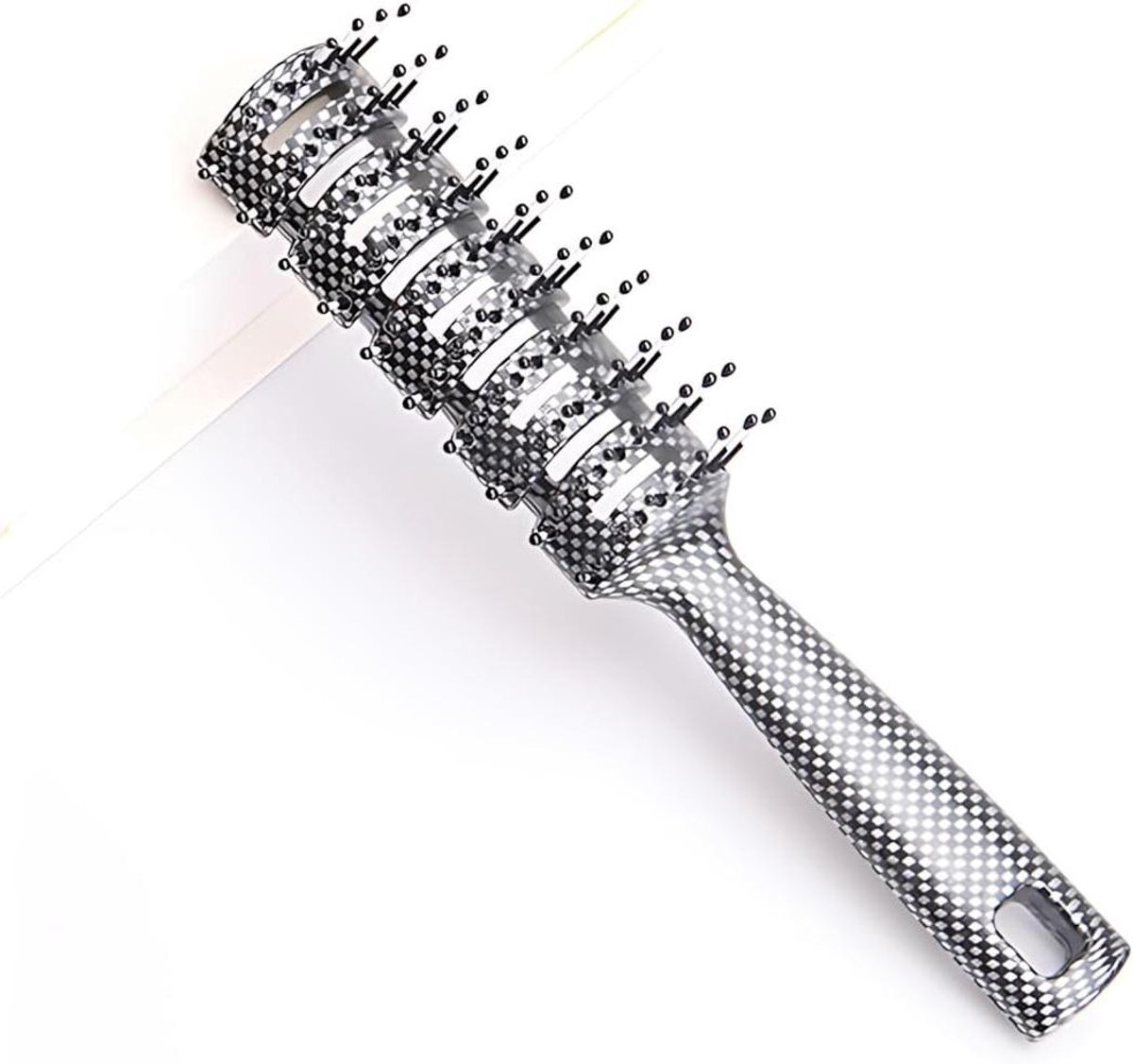 Haarstylingkam Krullen - Kam Volume - Haar Modelleren - Geribbeld Ontwerp - Meer dan 20 cm - Zwart Wit