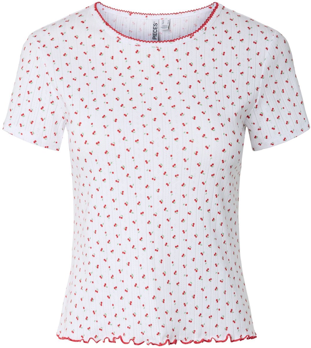 Pieces T-shirt PCMYA POINTELLE