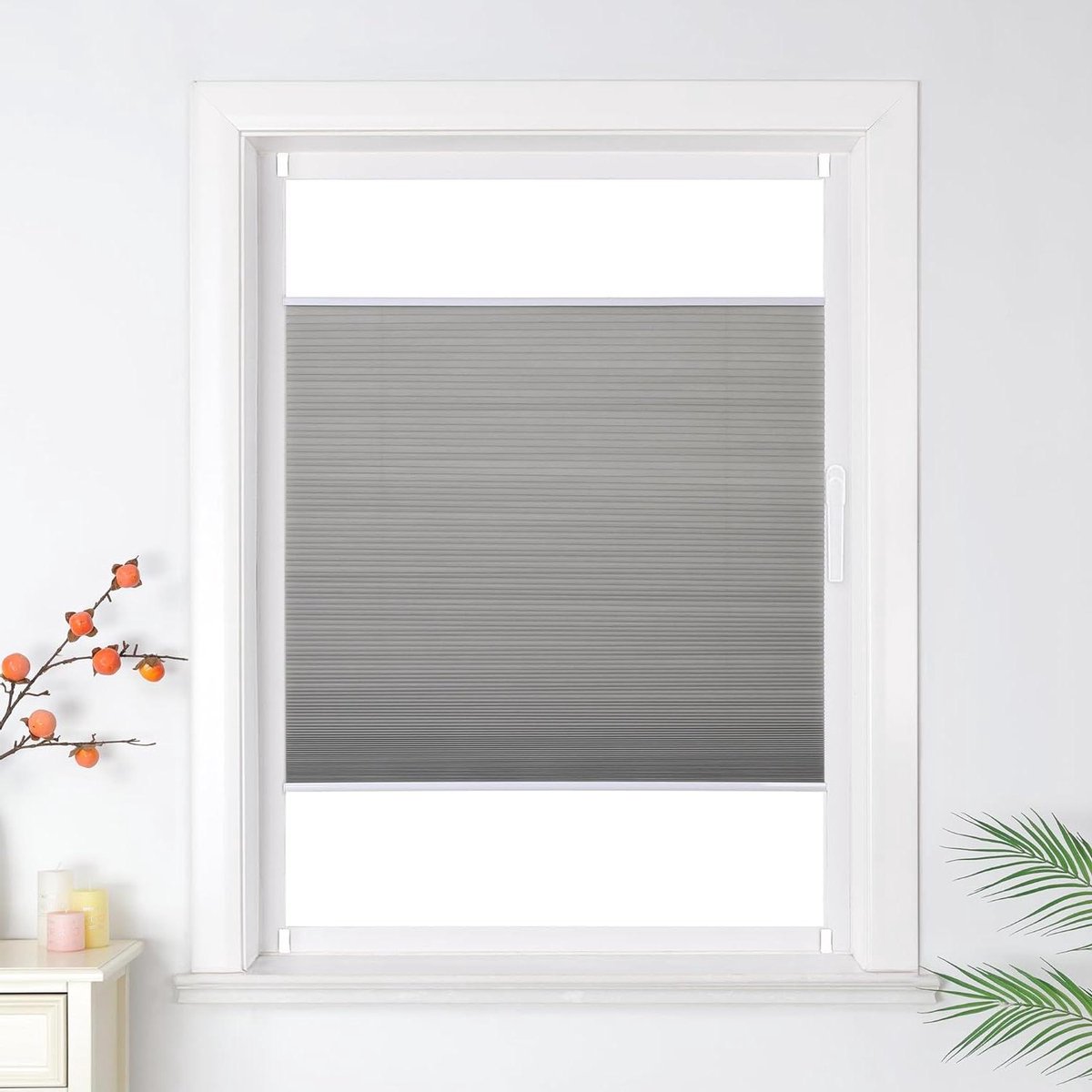 Plissé Gordijn - Raambekleding - Privacy en Zonwering - Honingraatstructuur - 55 x 110 cm 