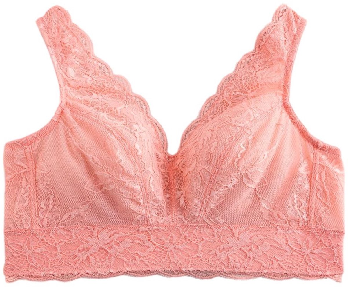 Next Dames - Beha zonder vulling en zonder beugel, met kant en volledige ondersteuning - Roze Coral Pink