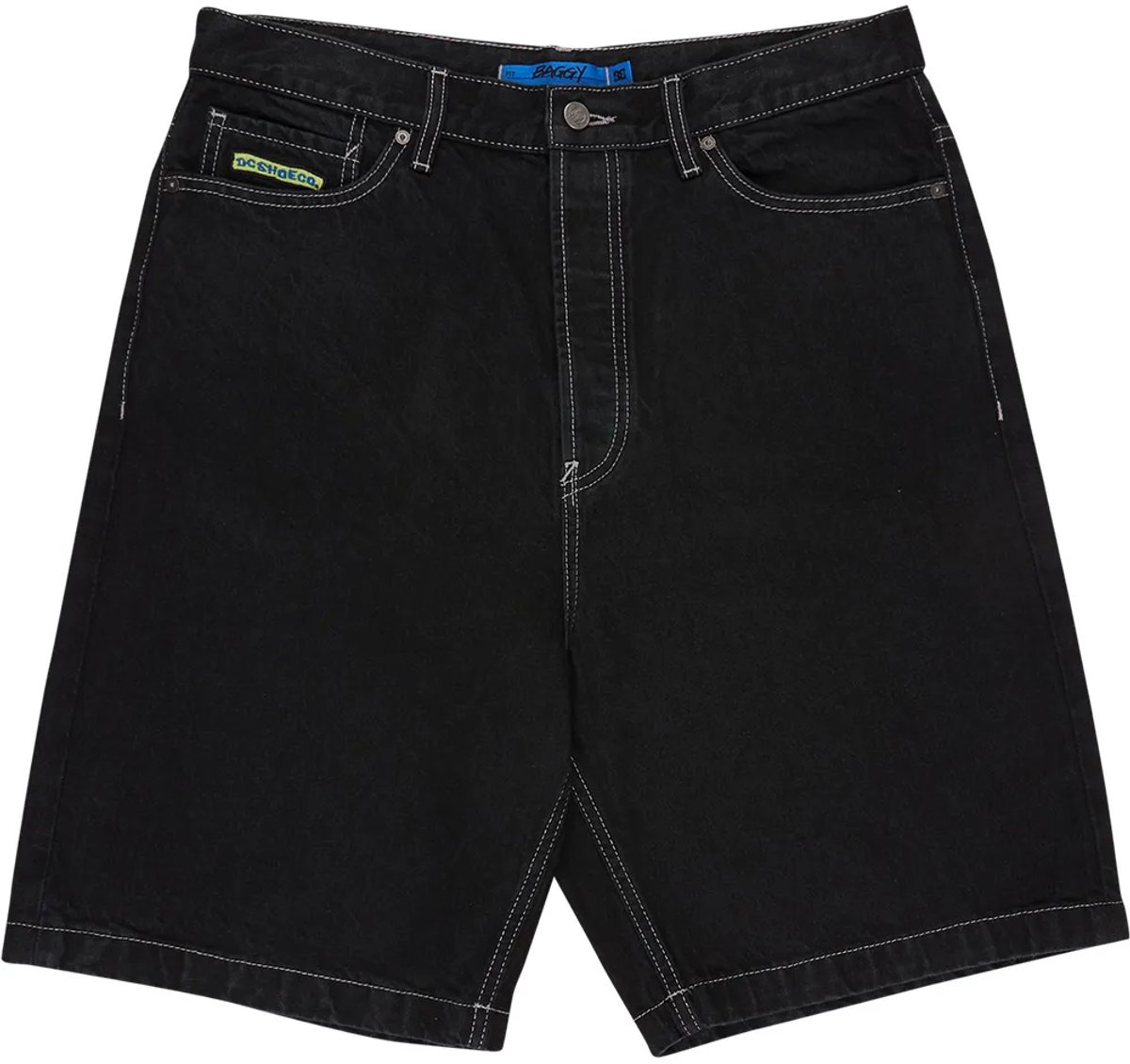 Dc Shoes Edyds03038 Baggy Fit Korte Jeans 31 Man Zwart