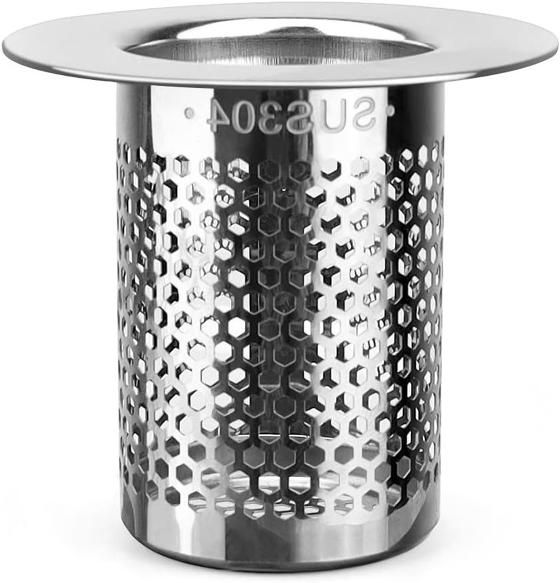 Doucheafvoer 5.5 × 5 cm, RVS Douchefilter voor Haar, Afvoer voor Badkamer, Keuken en Balkon