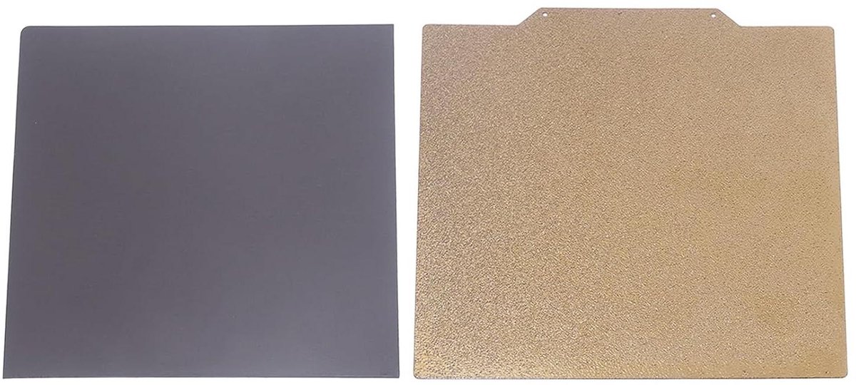 3D Printer Bouwplaat - Flexibele Plaat - Printen Verbeteren - Dubbelzijdig PEI - 330 x 330 mm - Zwart