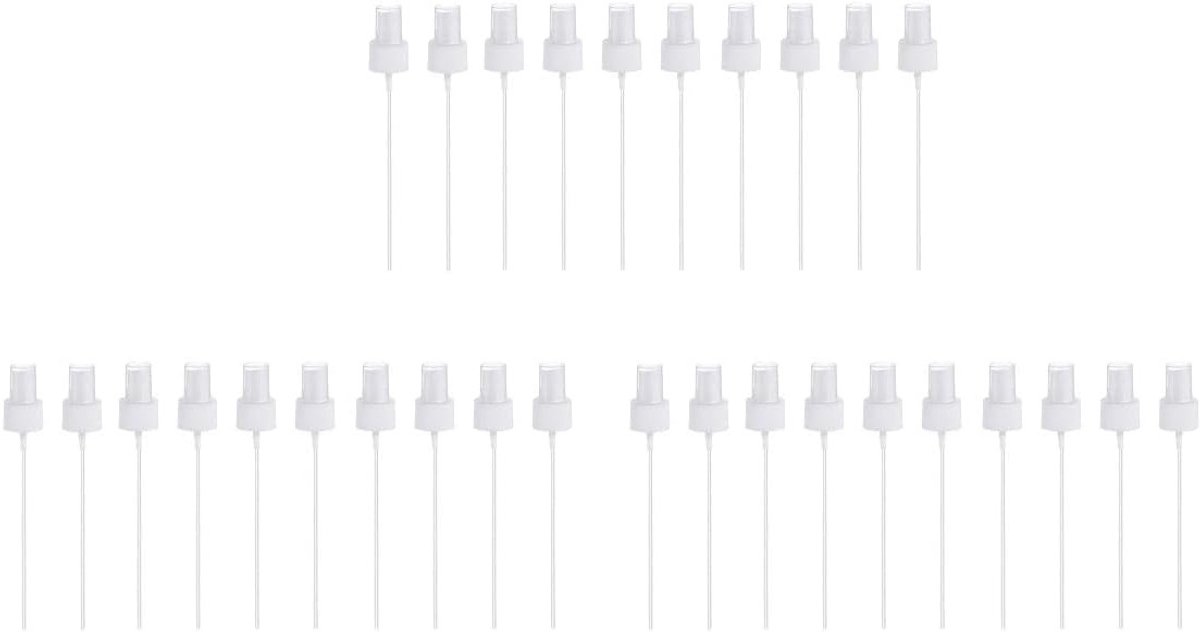 Vervangende spuitaccessoires voor parfum en etherische olie - 30 stuks spuitflesjes in wit voor precisie en gebruiksgemak