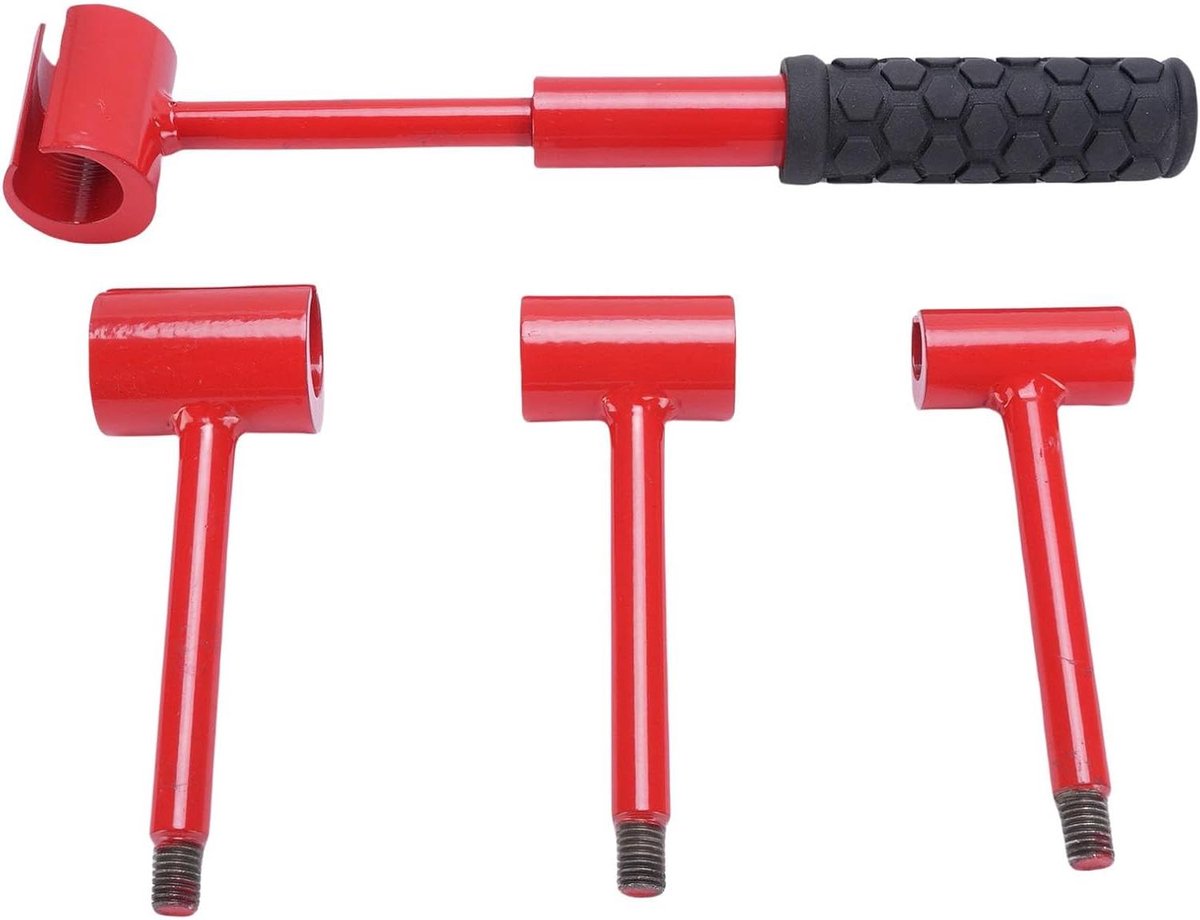 Deur Scharniergereedschap - Universele Sleutel Kit - Deuren Uitlijnen - 4 In 1 Maten - 15 cm Handvat - Zwart
