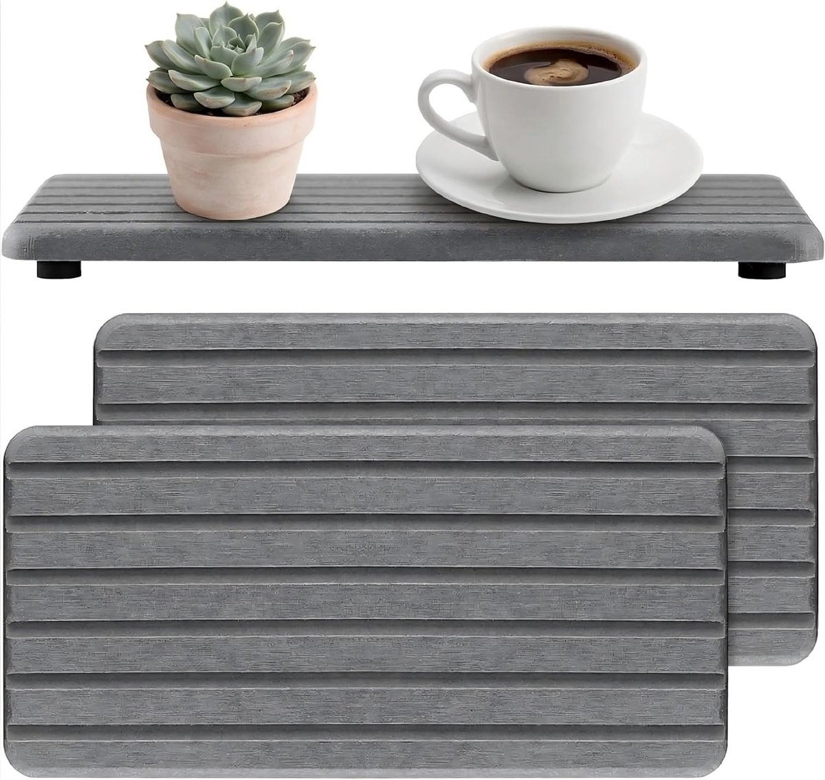 Waterabsorberende Droogmat voor Keuken en Badkamer, Ideaal voor Werkbladen en Bureau - 2 Stuks