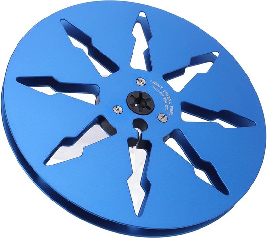 Lege Tapespoel - Aluminium Spoel - Audio Opnemen - 8 Gaten Ontwerp - 7 Inch Diameter - Blauw — afbeelding 4
