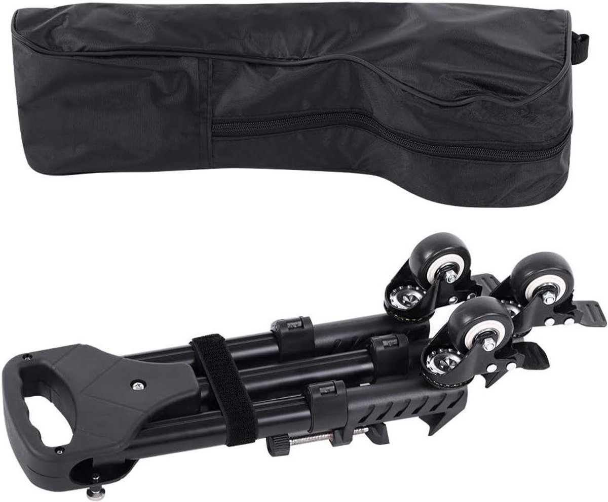 Vouwbare Dolly - Camera Trolley - Soepele Beweging - Lichtgewicht Aluminium - 3 Wielen - Zwart