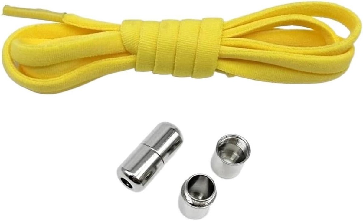 Elastische Veters - Strikloze Veters - Snel Schoenen - Met Metalen Slot - 100 cm - Multikleur