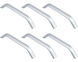 Wealrit 6 stks Gat Center 5 Inch Boog Kast Pull Kast Hardware Kast Handvat voor Lade Dressoir Keuken Garderobe Kast