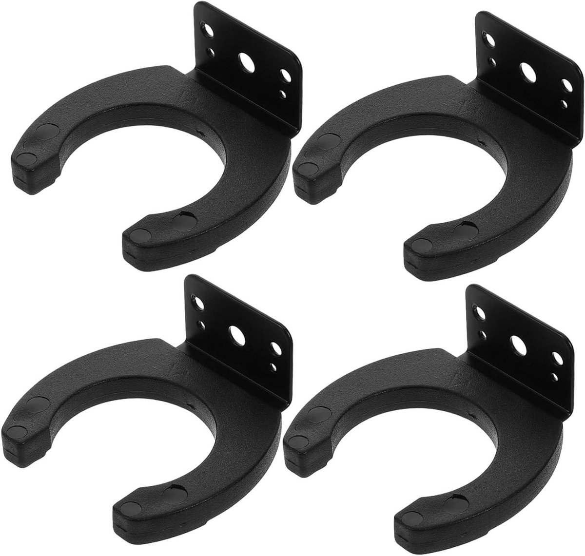 Microfoon Hanger - Muurbeugel Haak - Audio Organiseren - Set van 4 stuks - 7 x 7 x 3.5 cm