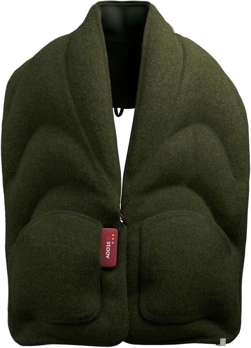 STOOV Kokoon³ - Warmtesjaal - Draadloos - Infrarood warmtetechniek - Flex batterij met 4 tot 6,5 uur draadloze warmte - 35x190 cm - Core Original — cadeau in Wonen & Interieur - foto 2
