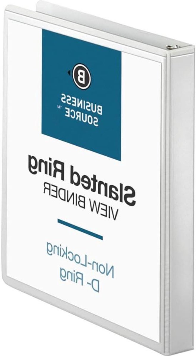 Schuine ringband - Documenten map - Papieren organiseren - Grotere capaciteit - 1 inch - Wit