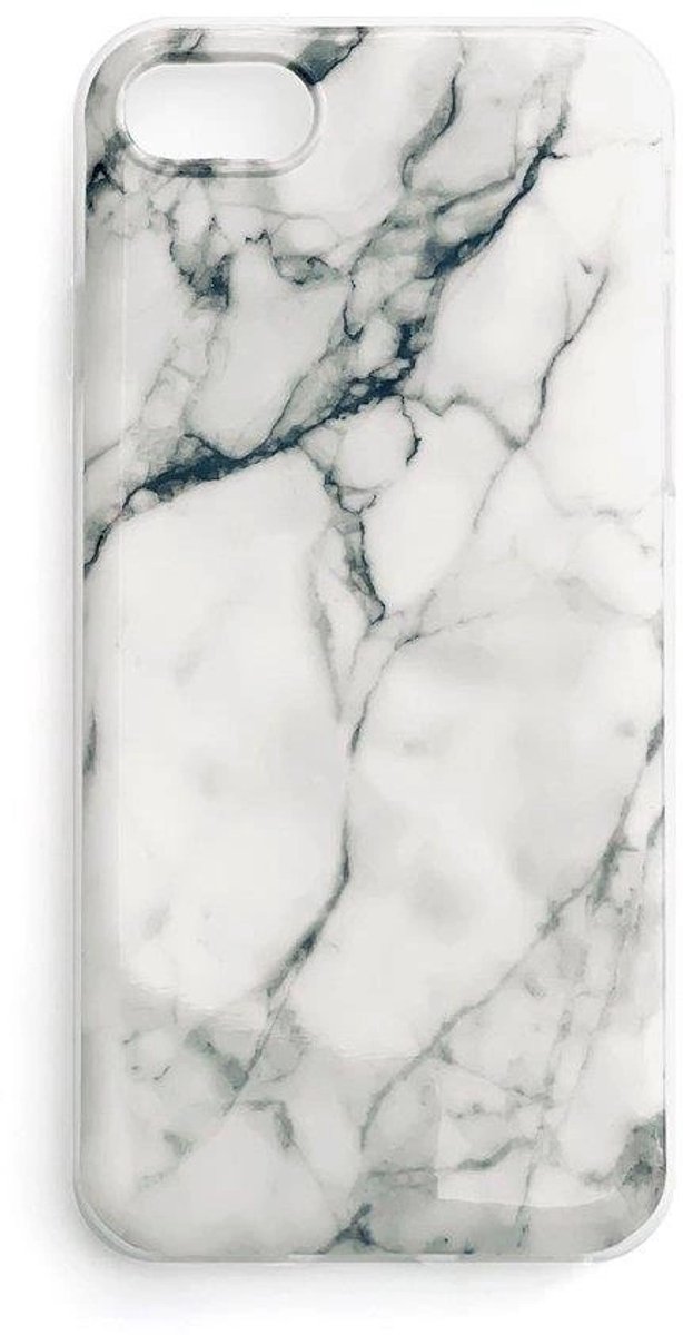 Wozinsky Marmergel Hoesje Voor Samsung Galaxy A12 Galaxy M12 Wit