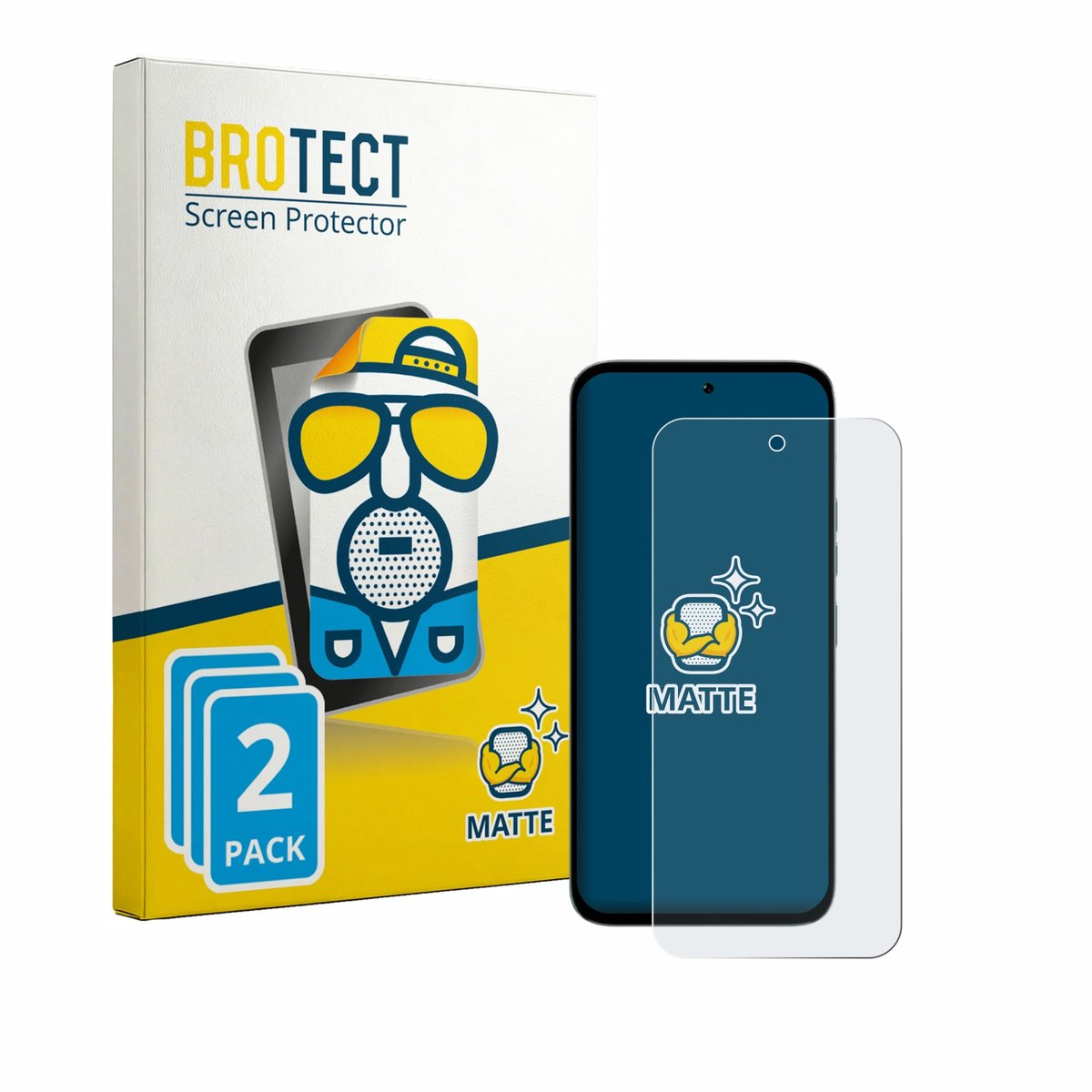 BROTECT - Screenprotector voor Tecno Pop X 5G - Folie Beschermfolie matte 2 Stuks