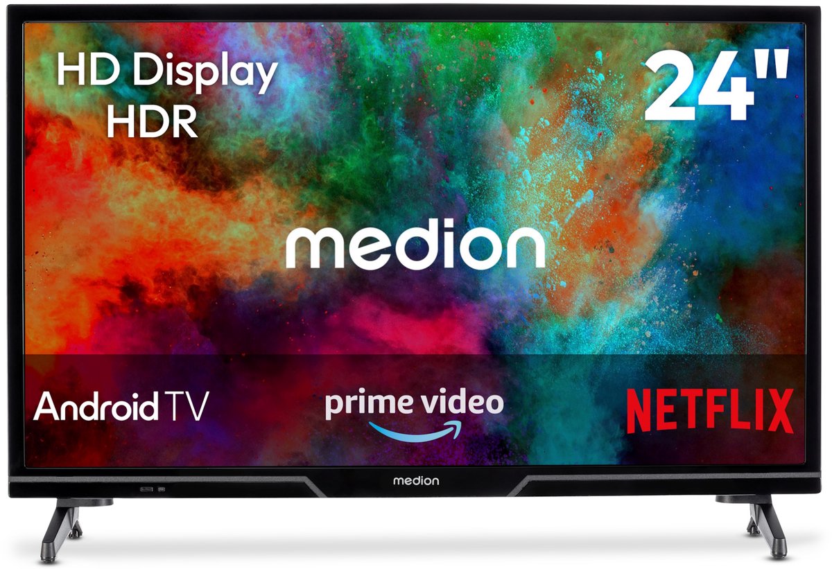 MEDION 59,8 cm (24 inch) HD TV (Android TV, Smart TV, HDR, - MEDION - €129,95
