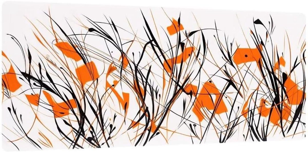 Grote Muismat - Bureauonderlegger Toetsenbordmat - Comfortabel Werken - Waterafstotende Coating - 90x60cm - Zwart