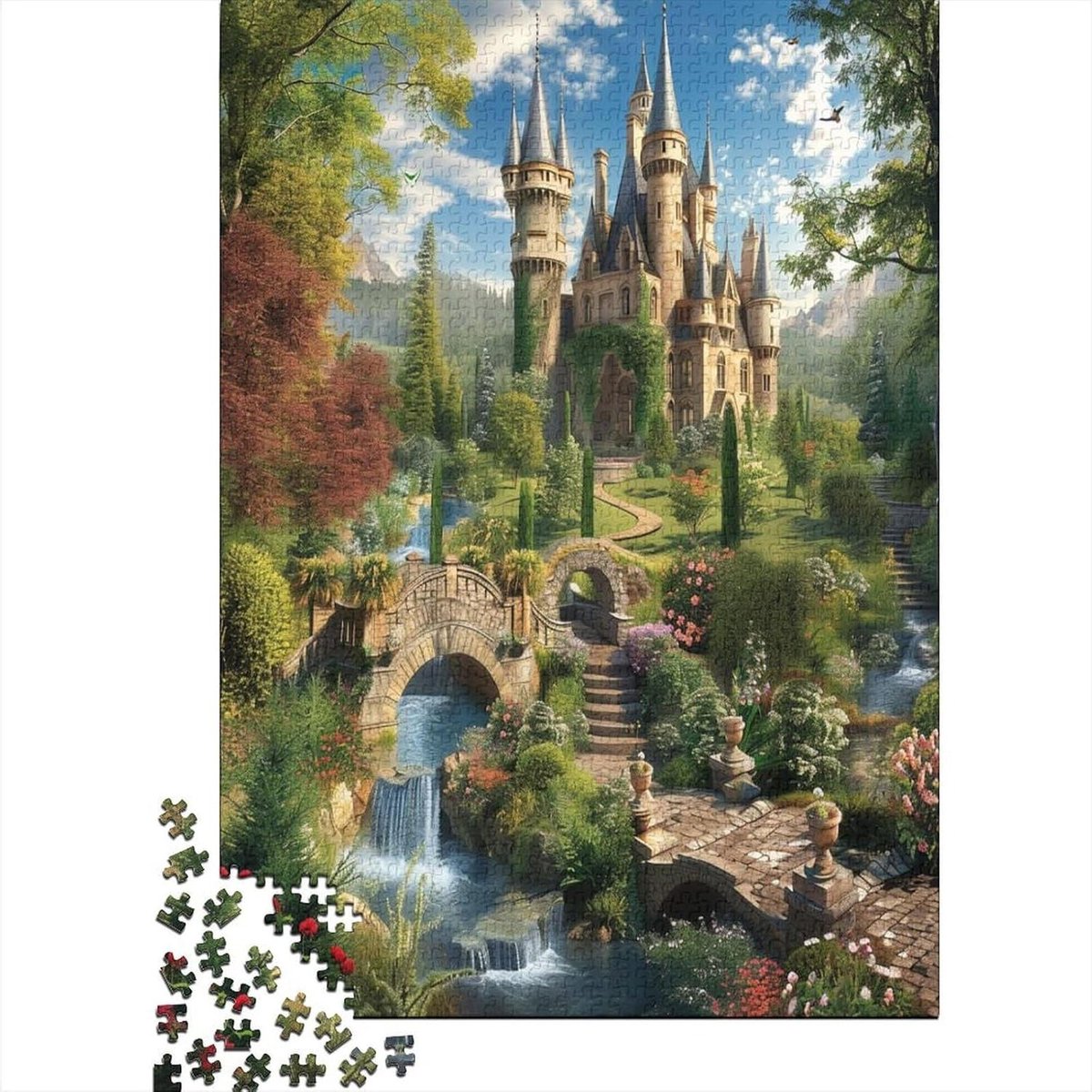 Legpuzzel - Puzzelspel - Ontspanning thuis - Met bonusposter - 1000 stukjes - Stijl-6