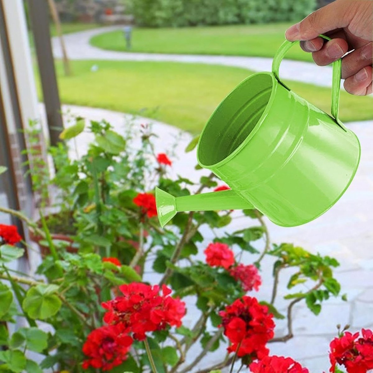 Gieter Binnen - Plantenwaterer - Planten Verzorgen - Stijlvol IJzer Ontwerp - 1 Liter - Groen